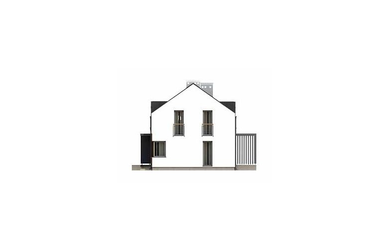 Projekt domu tradycyjnego Vigo 2 - elewacja 4