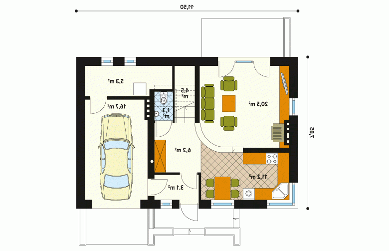 Projekt domu tradycyjnego Vigo 2 - 