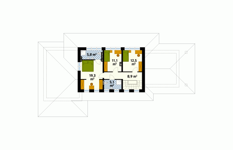 Projekt domu szkieletowego Terra - 