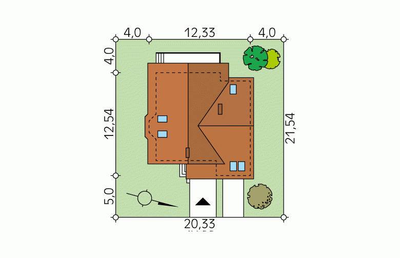 Projekt domu wielorodzinnego Śnieżynka 3 - Usytuowanie