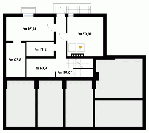 Rzut projektu Lawa - wersja lustrzana