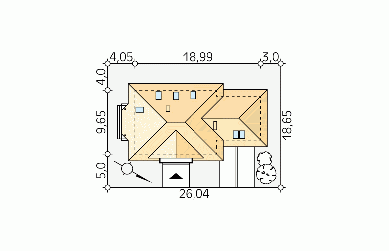 Projekt domu wielorodzinnego Koral 3 - Usytuowanie