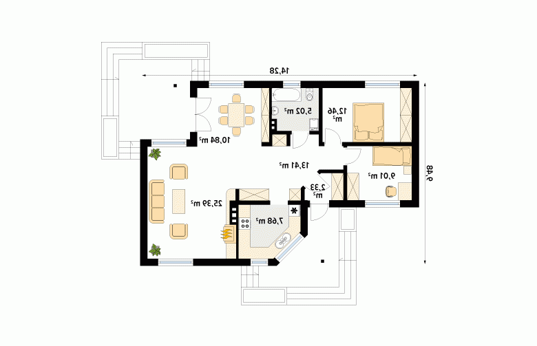 Projekt domu z bala Szyper 8 dr-S - 