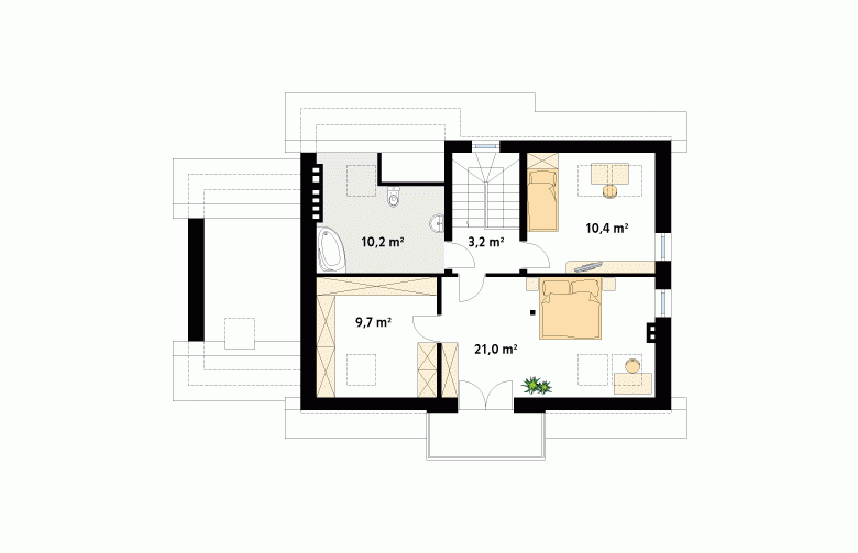 Projekt domu wielorodzinnego Dudek 4 - 