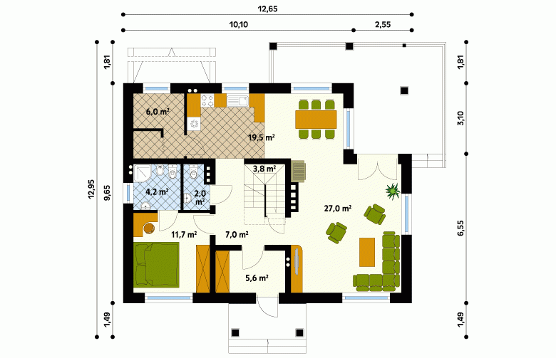 Projekt domu wielorodzinnego Sowa - 