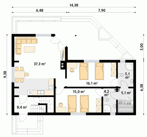 Rzut projektu Szyper 10 dr-ST