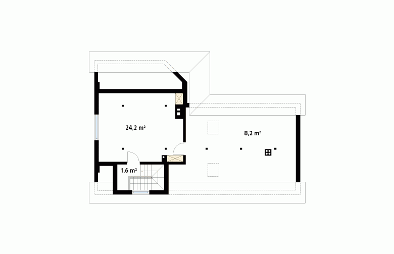 Projekt domu z bala Szyper 10 dr-ST - 