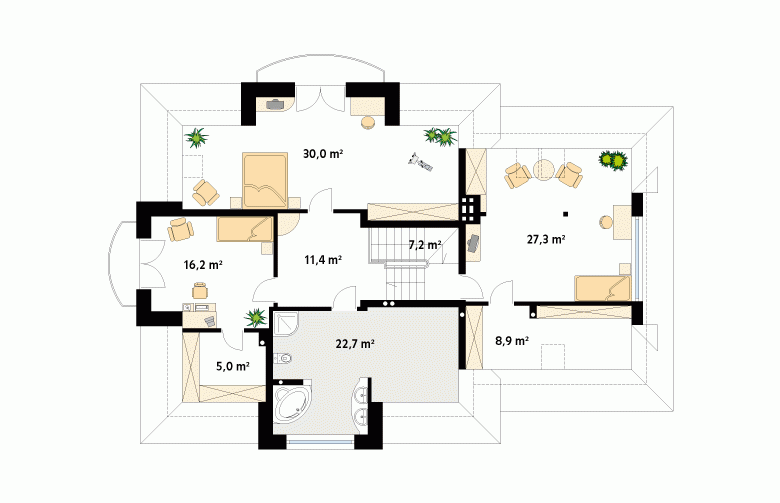 Projekt domu wielorodzinnego Bachus 4 - 