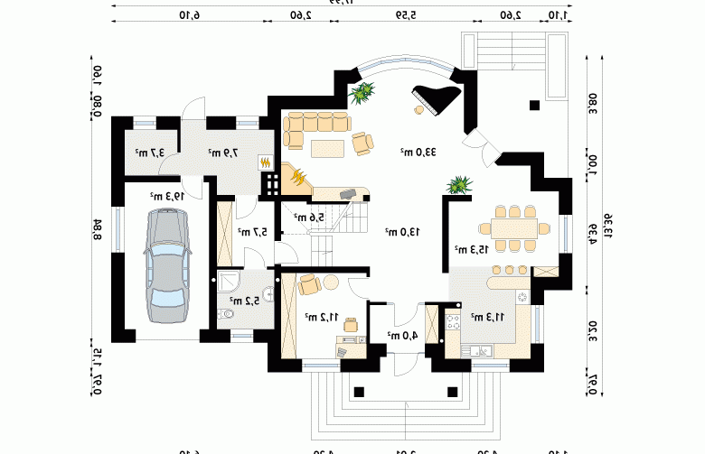 Projekt domu wielorodzinnego Bachus 4 - 