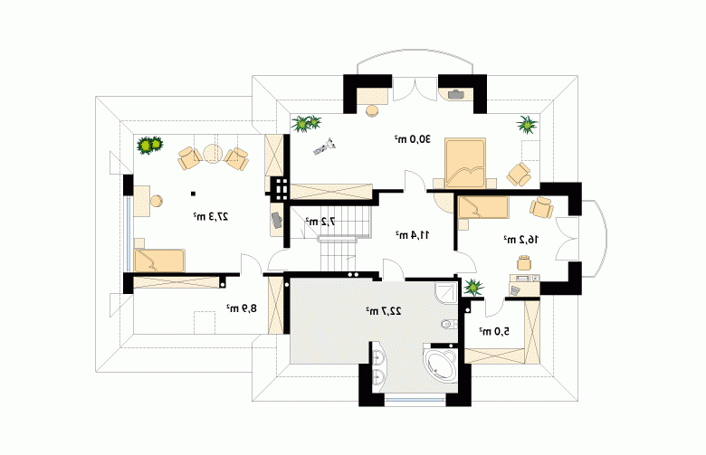 Projekt domu wielorodzinnego Bachus 4 - 