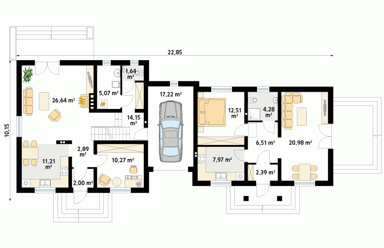 Projekt domu wielorodzinnego Bryza 5 - 