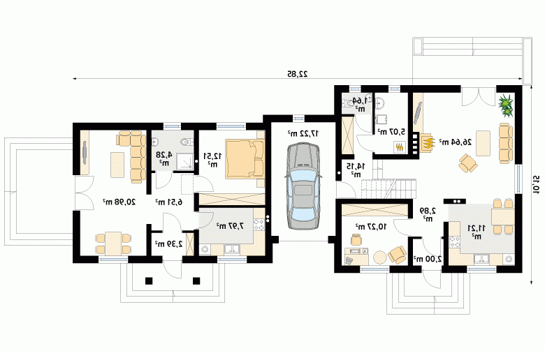 Projekt domu wielorodzinnego Bryza 5 - 