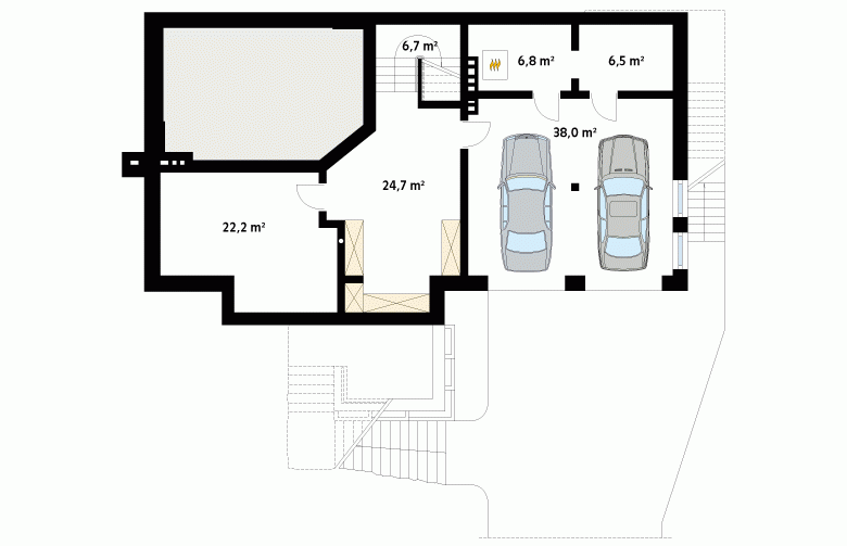 Projekt domu tradycyjnego Amber 3 - 