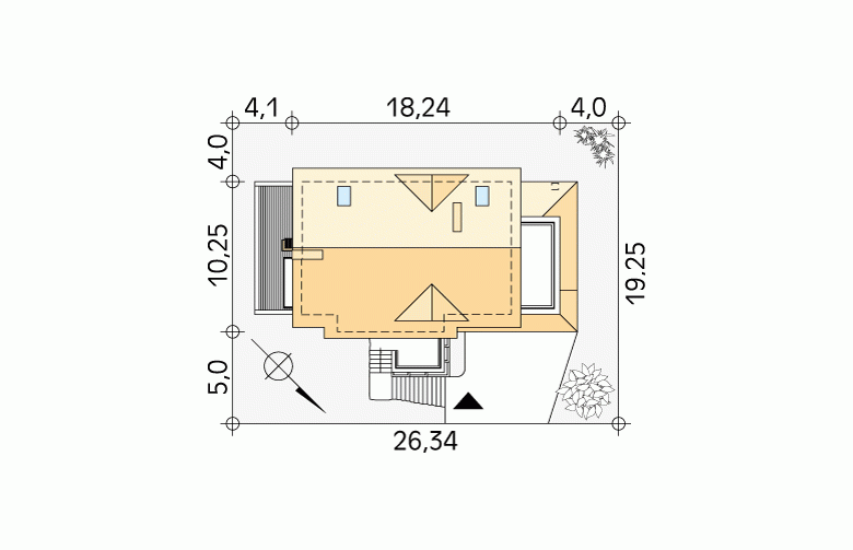 Projekt domu tradycyjnego Amber 3 - Usytuowanie