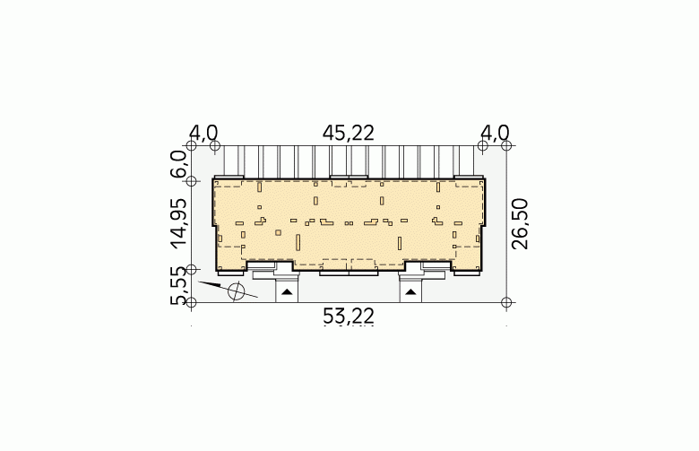 Projekt domu szkieletowego Akant - Usytuowanie