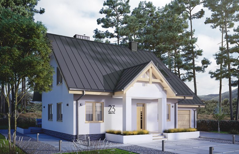 Projekt domu tradycyjnego Pliszka