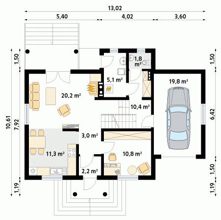 Rzut projektu Pik dr-T