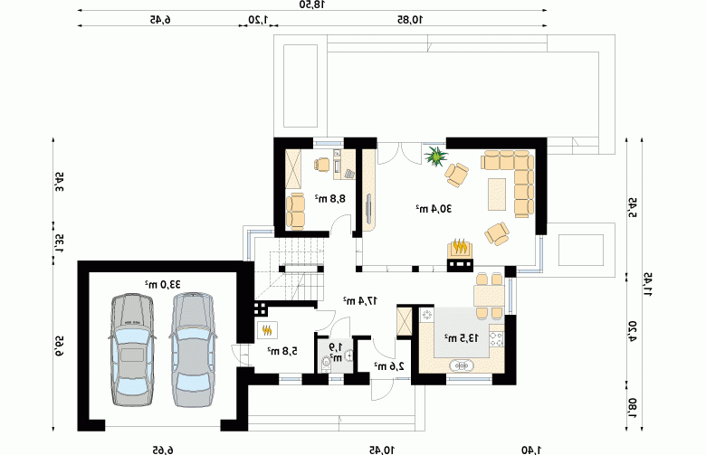 Projekt domu tradycyjnego Kwarc 2 - 