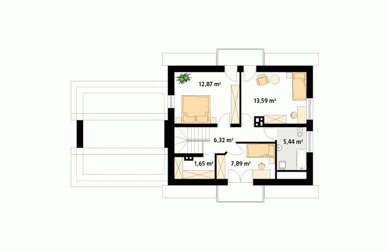 Projekt domu tradycyjnego Azalia 3 - 