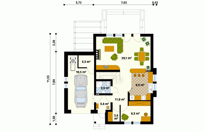 Projekt domu wielorodzinnego Szafir - 