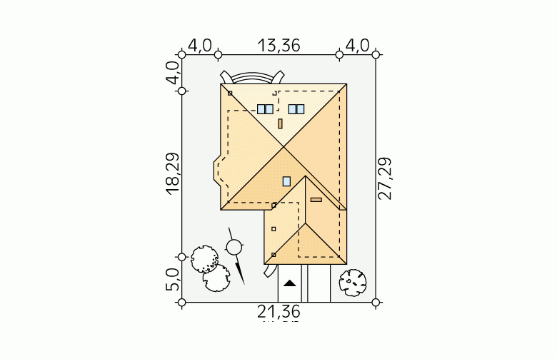 Projekt domu wielorodzinnego Beta 2 - Usytuowanie