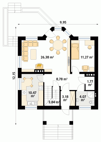 Rzut projektu Pliszka 4