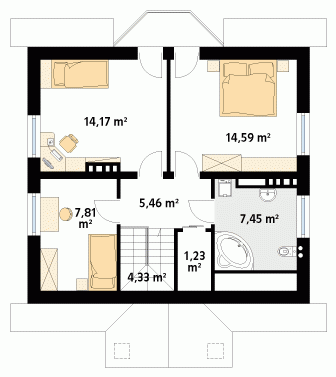 Rzut projektu Pliszka 4