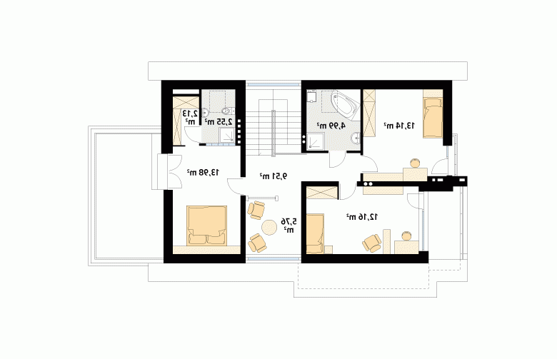 Projekt domu tradycyjnego Amber 2 - 