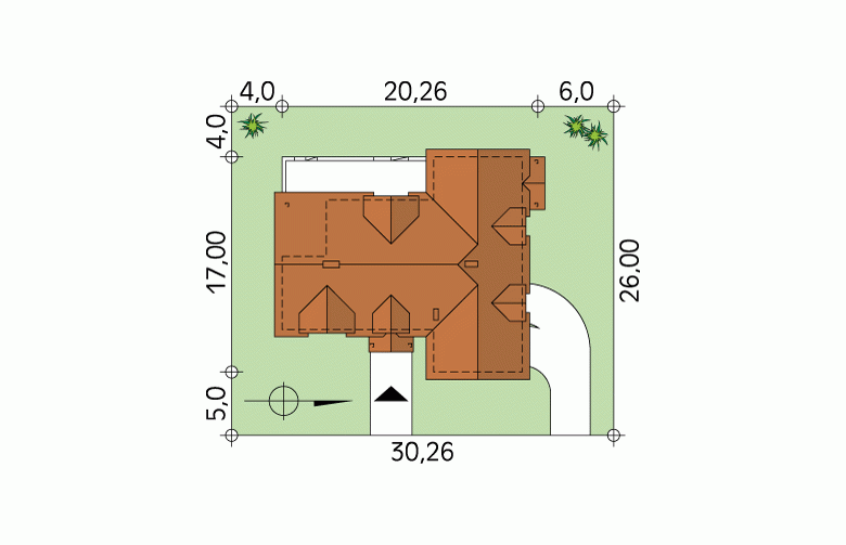 Projekt domu wielorodzinnego Kasztan - Usytuowanie