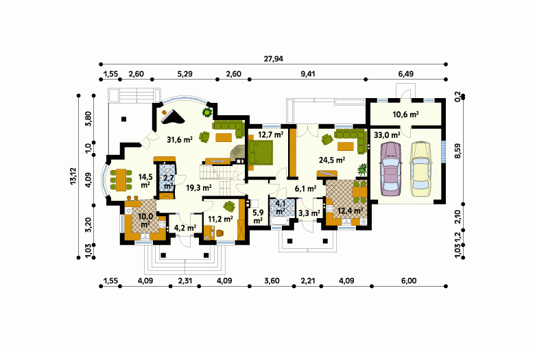 Projekt domu wielorodzinnego Atol - 