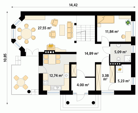 Rzut projektu Aria 8