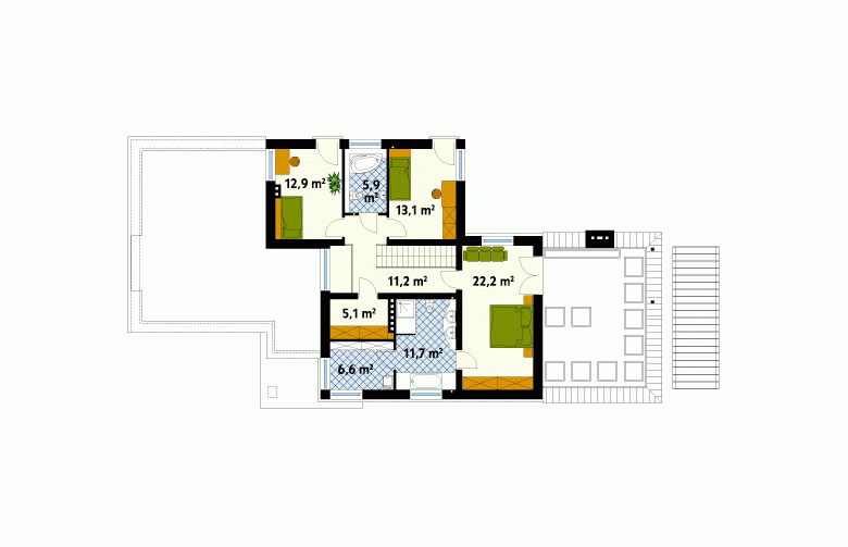 Projekt domu szkieletowego Apollo 2 - 