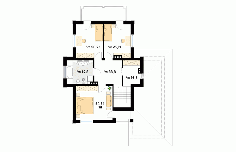 Projekt domu szkieletowego Cyprys - 