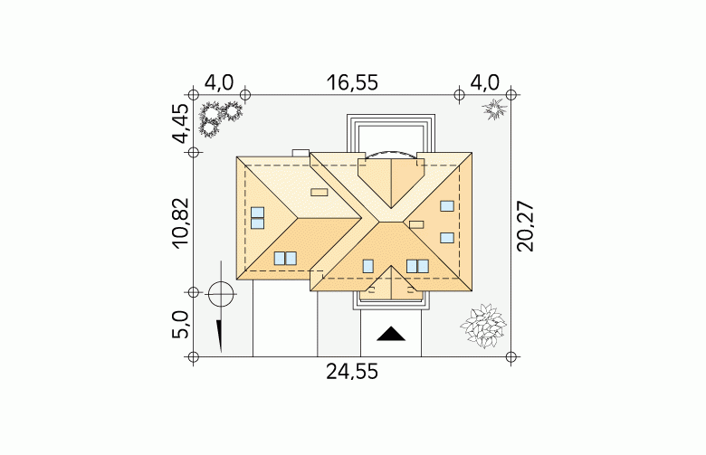 Projekt domu tradycyjnego Szafran 3 - Usytuowanie