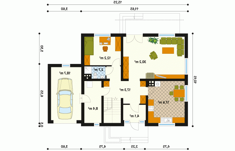 Projekt domu wielorodzinnego Hiacynt 2 - 