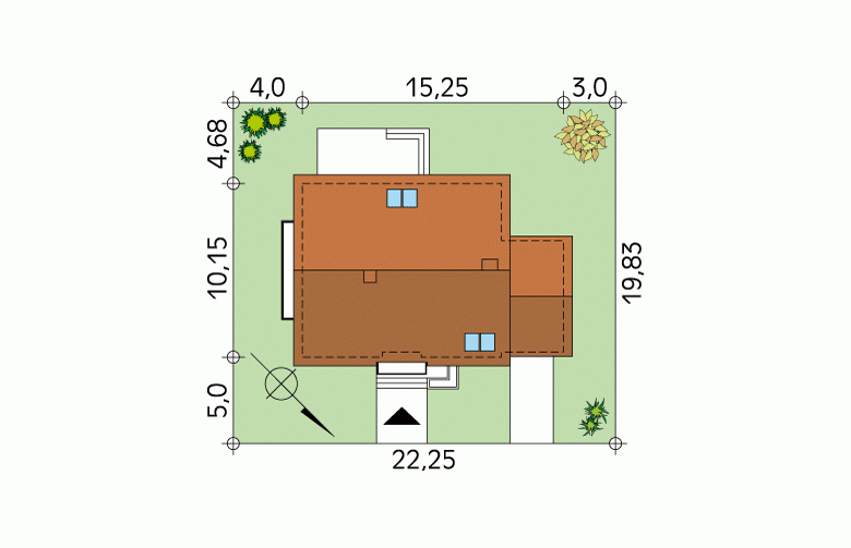 Projekt domu wielorodzinnego Hiacynt 2 - Usytuowanie