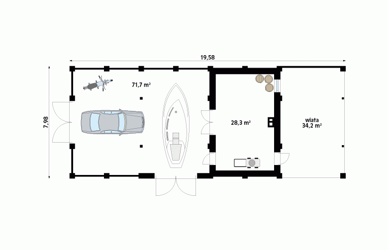 Projekt domu energooszczędnego Zmierzch - 