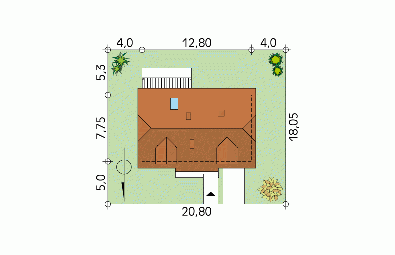 Projekt domu wielorodzinnego Magnolia 3 - Usytuowanie