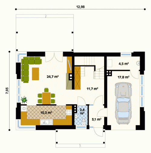 Rzut projektu Magnolia 2