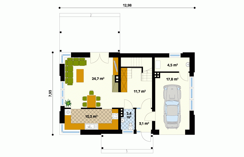 Projekt domu wielorodzinnego Magnolia 2 - 