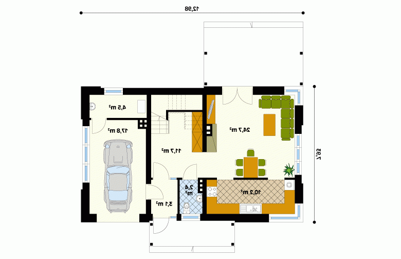 Projekt domu wielorodzinnego Magnolia 2 - 