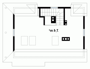 Rzut projektu Biedronka 2 dr-S - wersja lustrzana