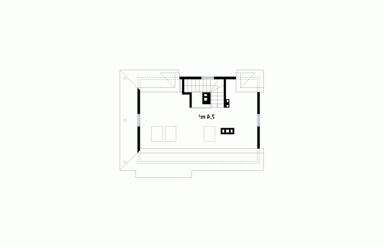 Projekt domu z bala Biedronka 2 dr-S - 