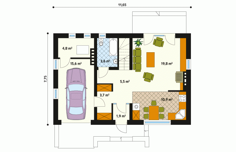 Projekt domu wielorodzinnego Vigo - 