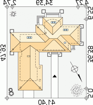 Usytuowanie budynku Astron 2 w wersji lustrzanej