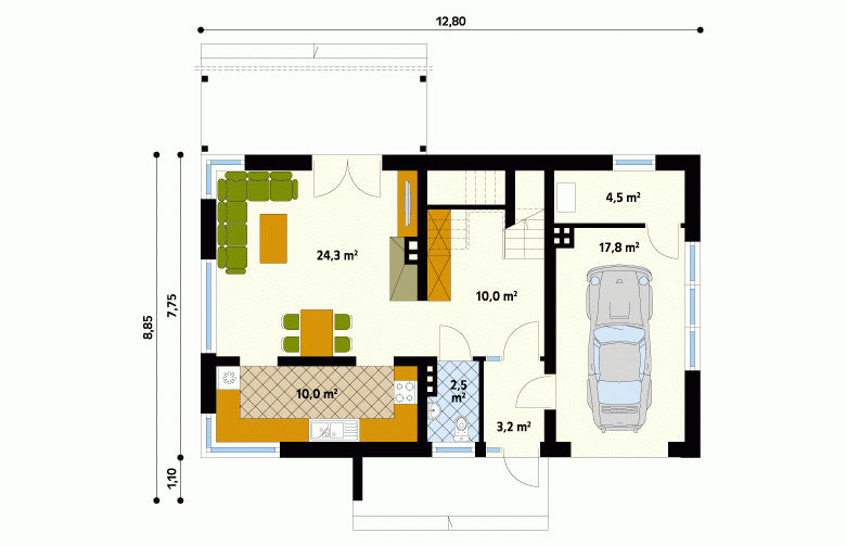 Projekt domu wielorodzinnego Magnolia - 