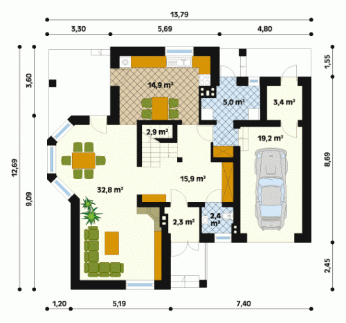 Rzut projektu Wiking