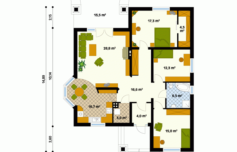 Projekt domu dwurodzinnego Venus - 