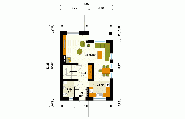 Projekt domu wielorodzinnego Uwertura 2 - 