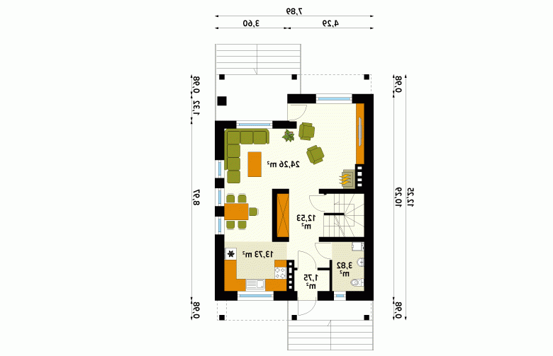 Projekt domu wielorodzinnego Uwertura 2 - 